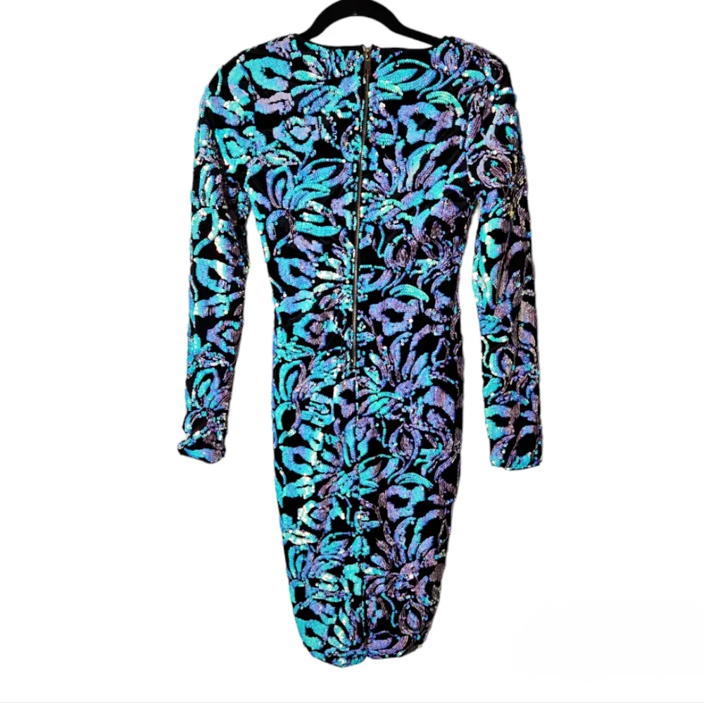 Kaylee Kollection Iridescent Sequin Dress Size S